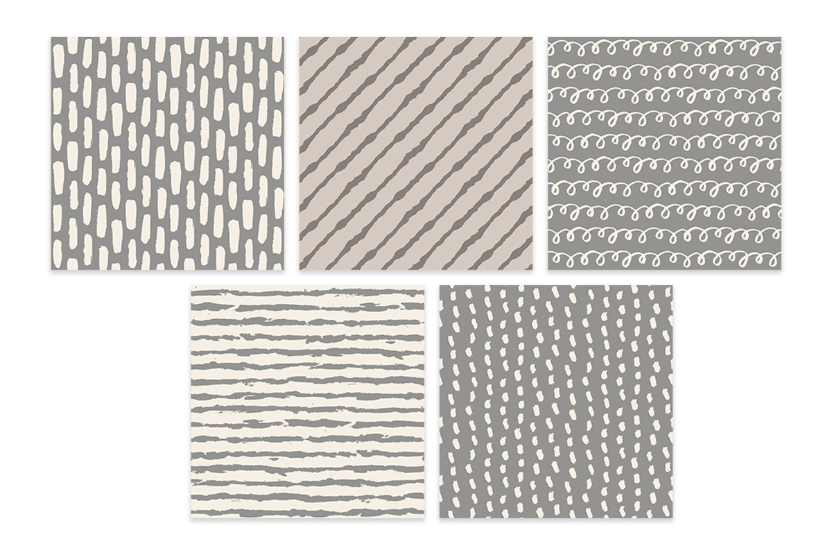 Inky Seamless Patterns Set, a Pattern Graphic by Jennadesigns (Photo 3 of 11)