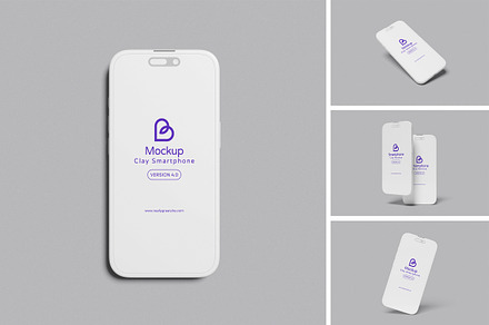 Clay Smartphone Mockup