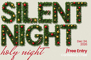 Xmas Joy - Christmas Holiday Font, a Font by AndrewPixelType (Thumbnail 5 of 10)