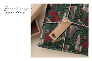 CHRISTMAS FOREST - patterns & motifs, an Animal Illustration by Liiafis (Thumbnail 15 of 15)