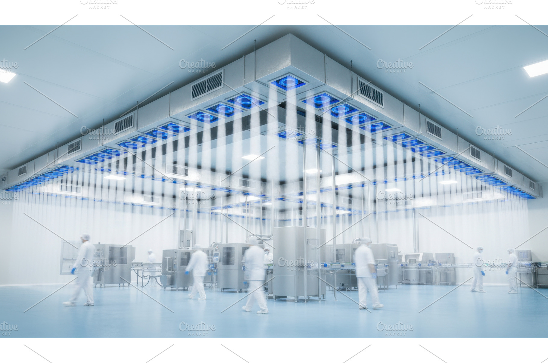Workers in white protective suits, an Industrial Photo by Igor Tichonow