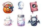Dreamy Cute Halloween Clipart, an Illustration by Daily.Designs (Thumbnail 3 of 5)