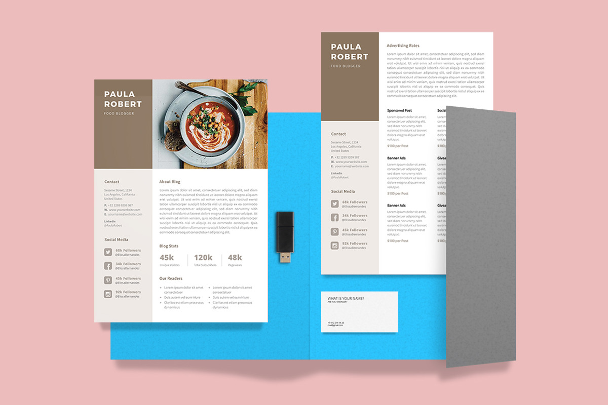Media Kit Template for Blogger, a Social Media Template by ariodsgn (Photo 3 of 4)