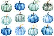 Watercolor Pastel Pumpkin Clipart, an Illustration by SinaCreation (Thumbnail 3 of 5)