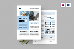 Project Brief, a Stationery Template by Leaflove