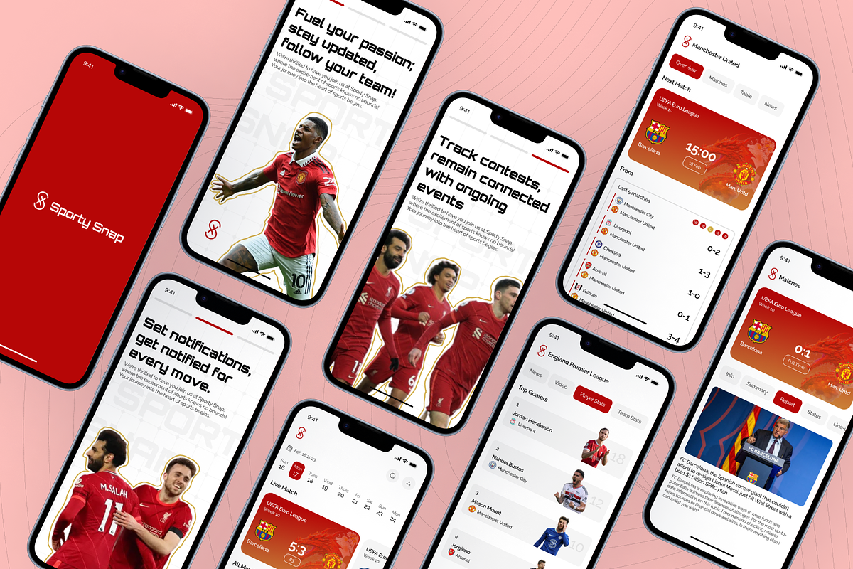 Sporty Snap - Football App UI Kit, an UI Kit Template by Digibulbo (Photo 6 of 8)