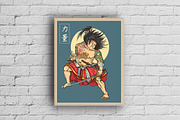 Kabuki Samurai Hero, a Person Illustration by TSV Art Collective (Thumbnail 3 of 3)