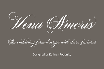 Vena Amoris, a Script Font by Delve Fonts