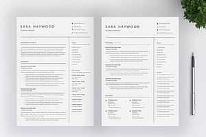 Resume Template 4 Pages Template