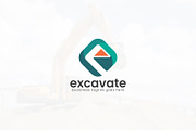 Excavate Letter E Logo, a Branding & Logo Template by Slim Studio (Thumbnail 2 of 4)