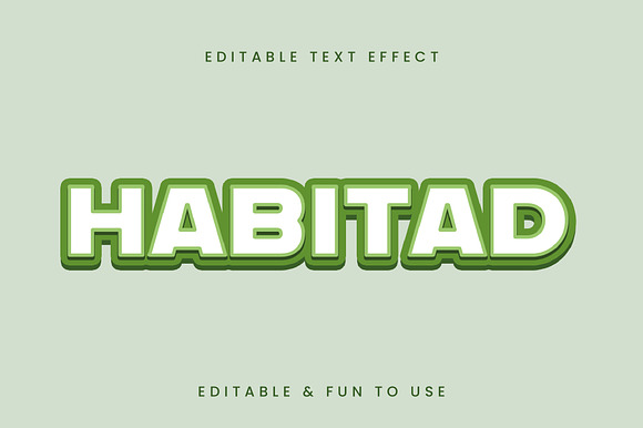 Green Outline Bold Text Effect preview 3