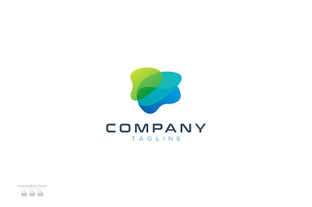 abstract brain logo design