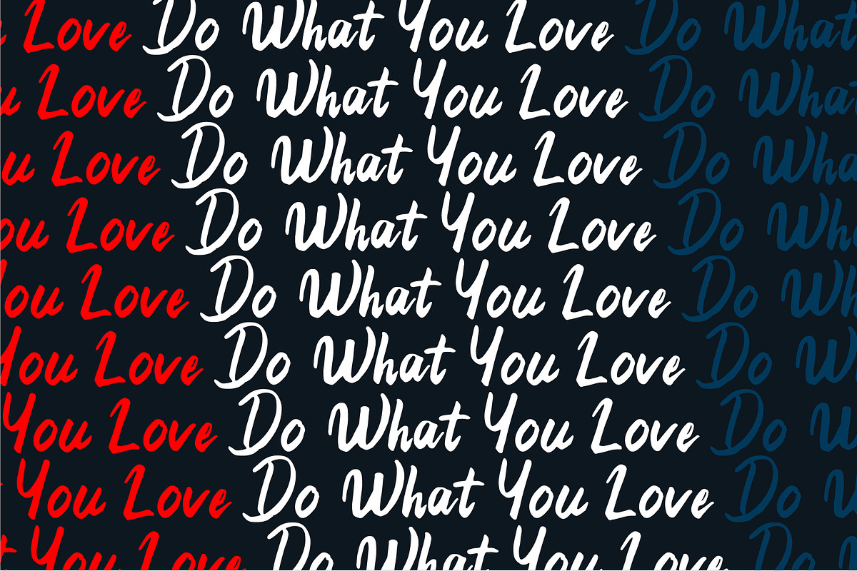 21st Street Hand brush Typeface preview 4