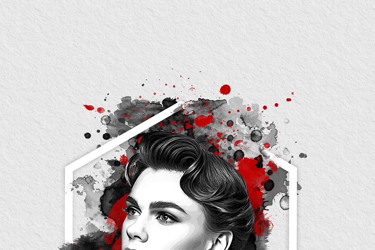 Watercolor Canvas Frame Art Effect, an Action Add-On by MRI STUDIO (Photo 14 of 34)