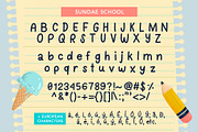 Sundae School Font, a Sans Serif Font by Quirky Queen Media (Thumbnail 6 of 6)