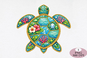 Sea Turtle PNG, an Illustration by Daily.Designs