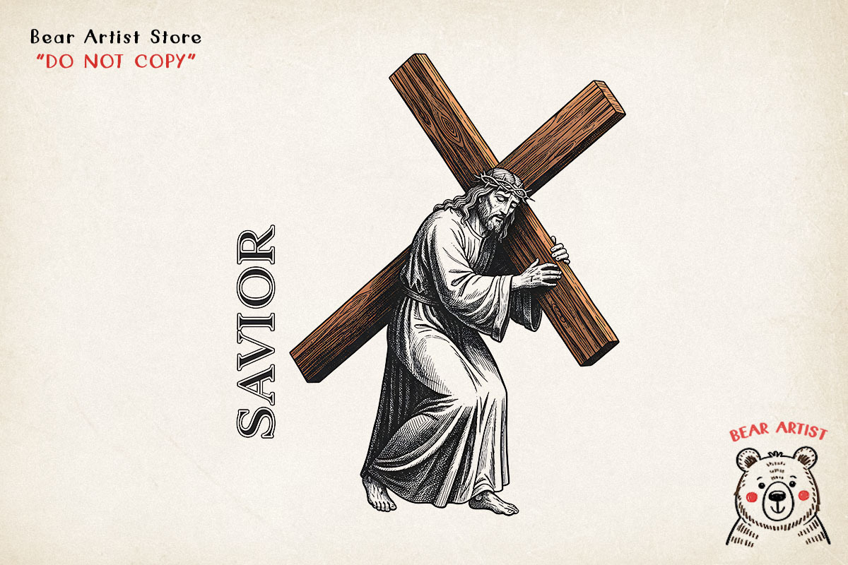Christian Engraved Illustration, an Object Graphic by GlitterCraft (Photo 92 of 101)