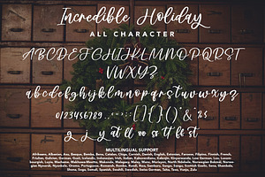 Incredible Holiday - Handwritten