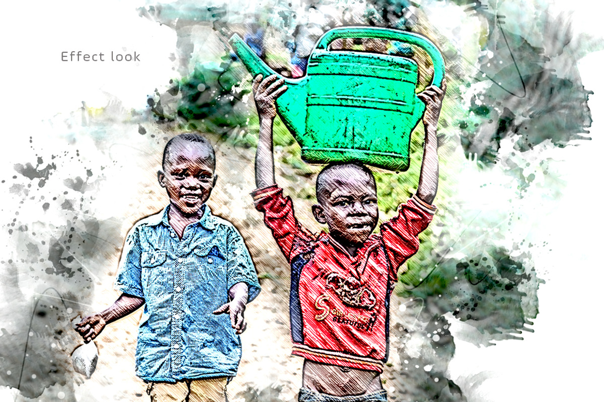 Watercolor Wash Photoshop Action 2, an Action Add-On by MRI STUDIO (Photo 12 of 19)