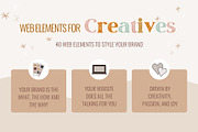 Web Elements For Creatives, a Design Template by Brand & Palms (Thumbnail 3 of 8)