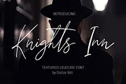 Knights Inn. Textured brush font., a Script Font by ClipArtRoom (Thumbnail 1 of 10)
