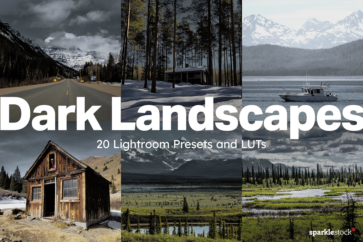 20 Dark Landscapes Lightroom Presets, a Preset Add-On by SparkleStock (Photo 1 of 16)
