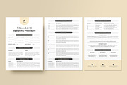 SOP Template, A4, US Letter, a Stationery Template by Niofix (Thumbnail 3 of 7)