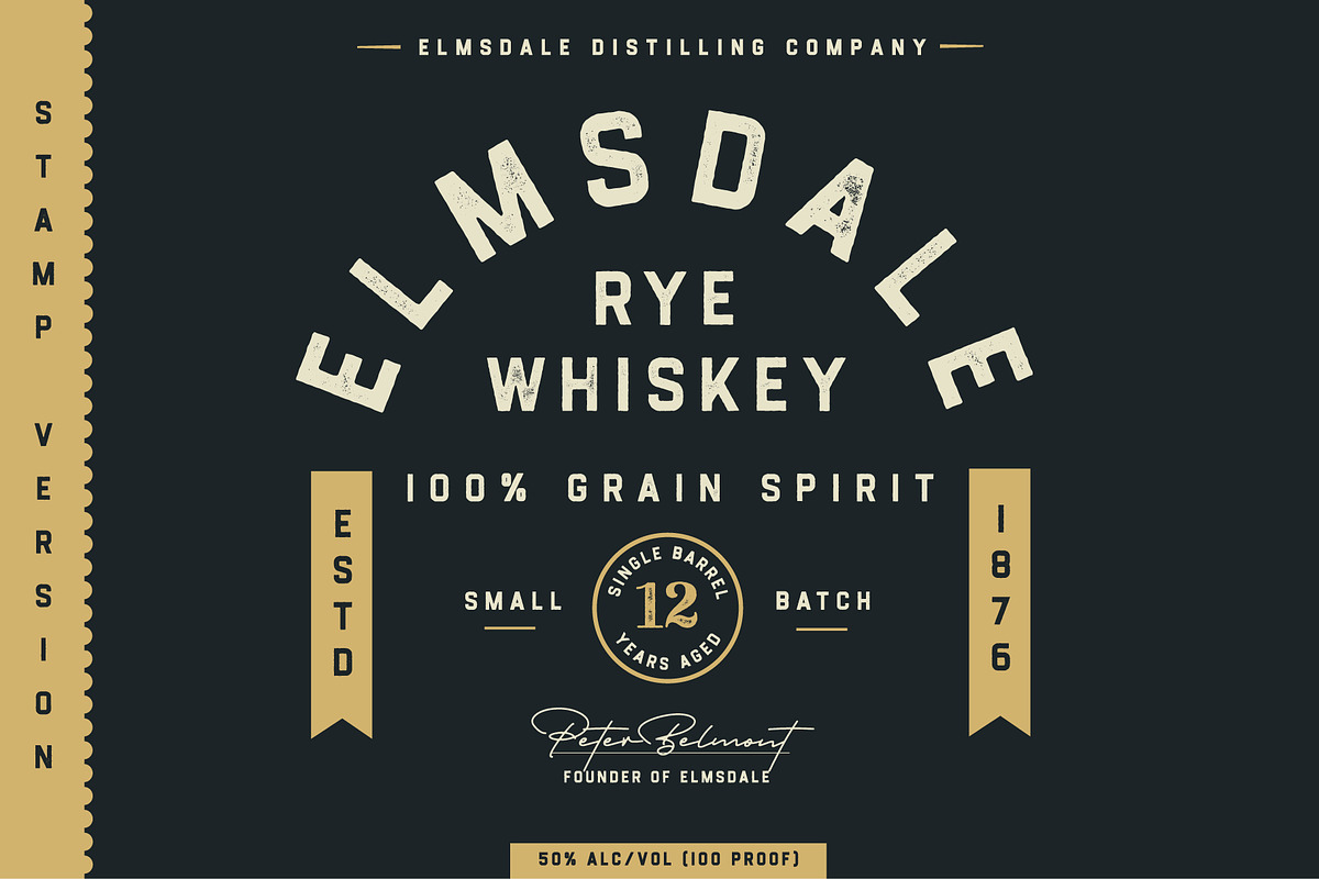 Flintstock - Industrial Display Font preview 4