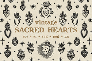 Vintage Sacred Hearts Bundle