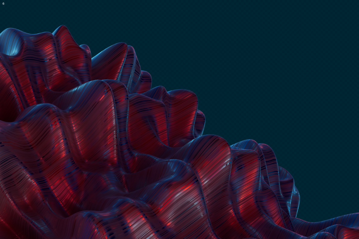 Abstract 3D Rendering of Soft Waves, a Wallpaper Graphic by BIBIART (Photo 10 of 13)