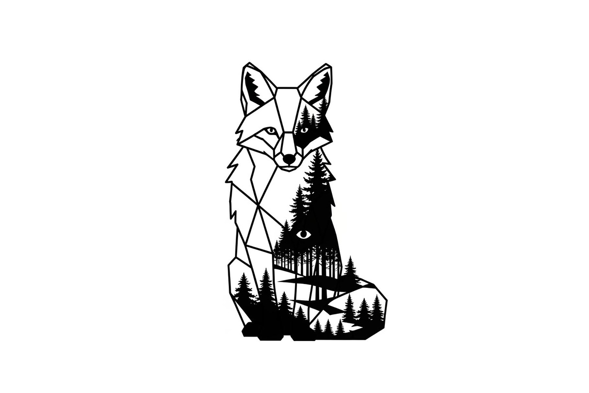Fox Forest Silhouette Vector Bundle, an Illustration by Creativeshirt (Photo 7 of 31)