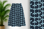 Blue Organic Petals Seamless Repeat, a Pattern Graphic by Sharon Schwalbe (Thumbnail 1 of 4)
