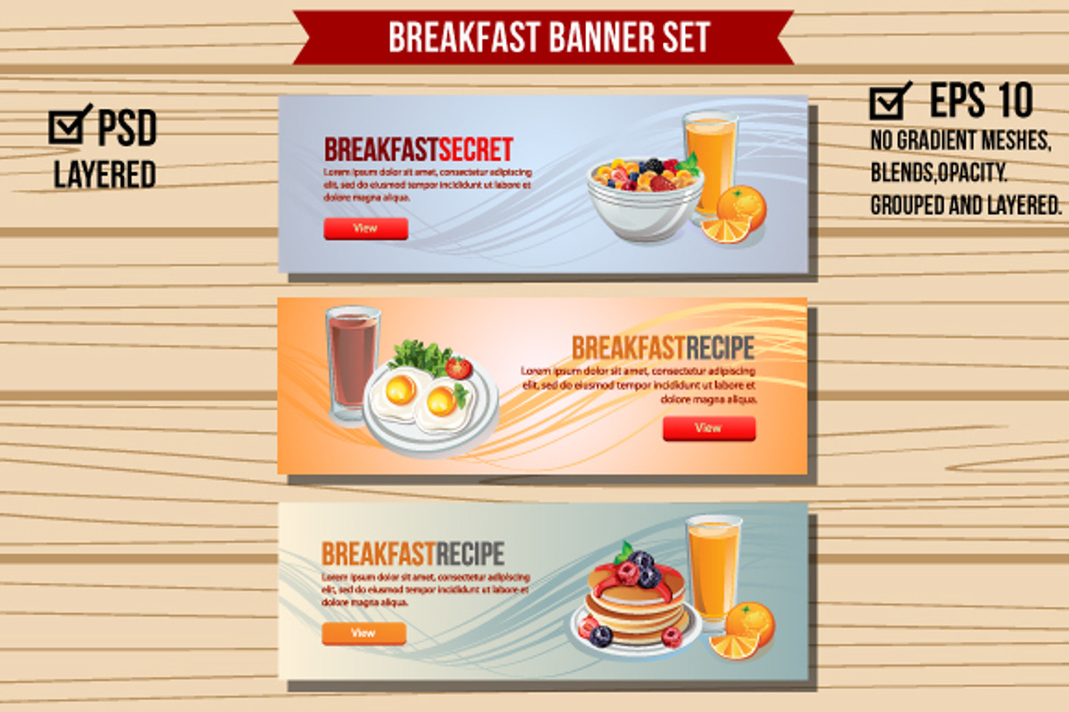 Breakfast Banners, a Templates & Theme by Propylparaben