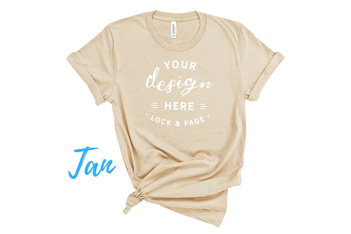 Bella Canvas TShirt Mockups On White, a Shirt Mockup by lock and page (Photo 28 of 92)