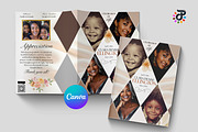 Elegant Canva Obituary Template, a Brochure Template by Protech Design ENT (Thumbnail 1 of 9)