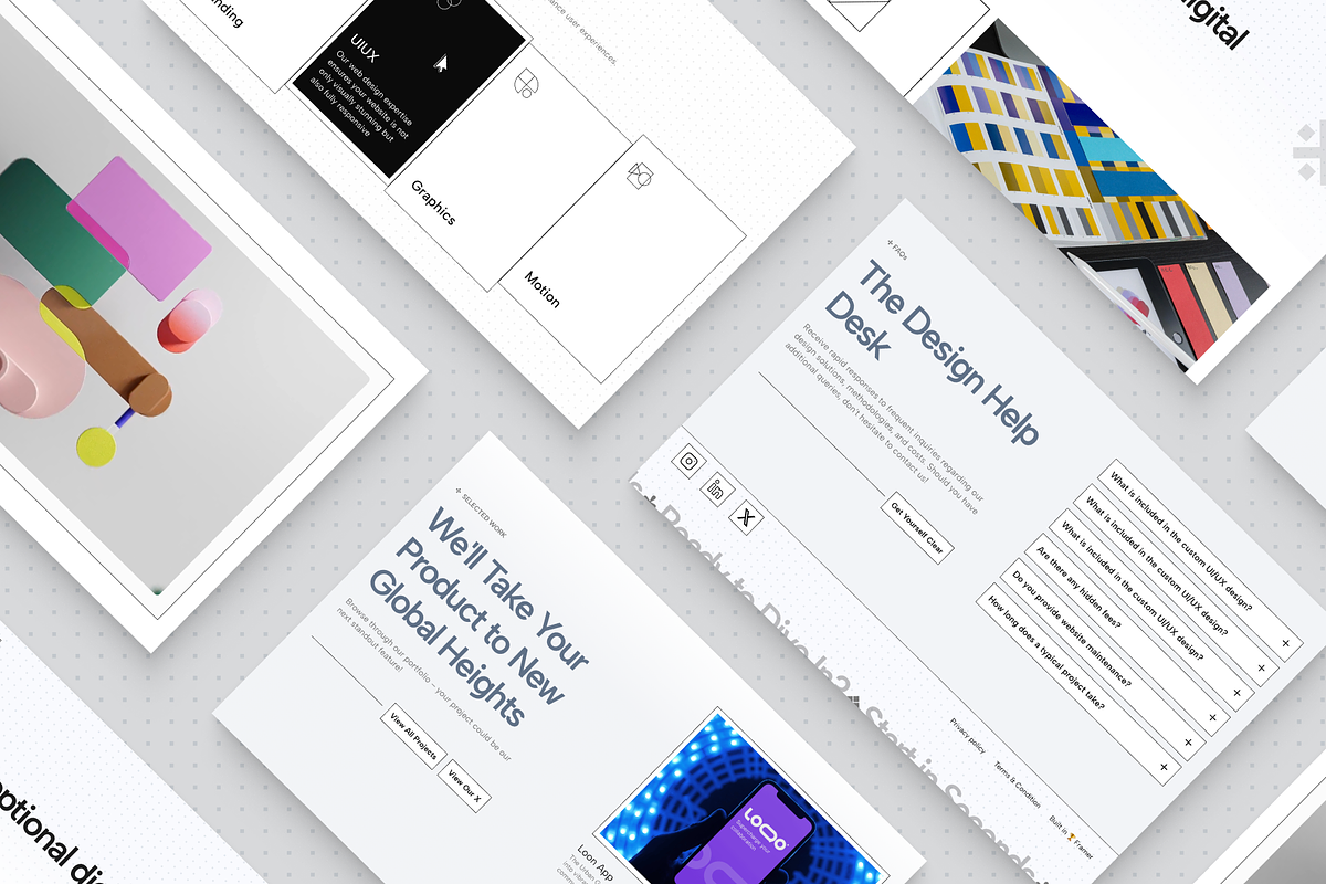 GreyPixel — Cleanest Agency Template, a Landing Page Template by Remix Framer (Photo 2 of 3)