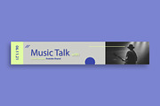 Music Talk Youtube Cover, a Social Media Template by MikroType Std (Thumbnail 2 of 4)