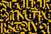 Gothic modern ABC letters, a Blackletter Font by GeekClick (Thumbnail 6 of 15)