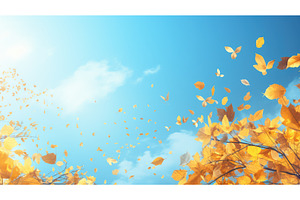 backdrop leaves fall background ai, a Nature Photo by pikepicture