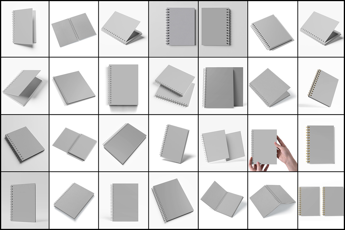 Spiral Notebook Mockup, a Product Mockup by GraphicsPixel (Photo 2 of 28)
