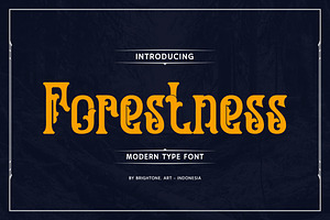 Forestness - Lovely Decorative Font