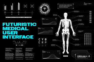 Futuristic Medical HUD Pack, an Object Graphic by SergeyBitos
