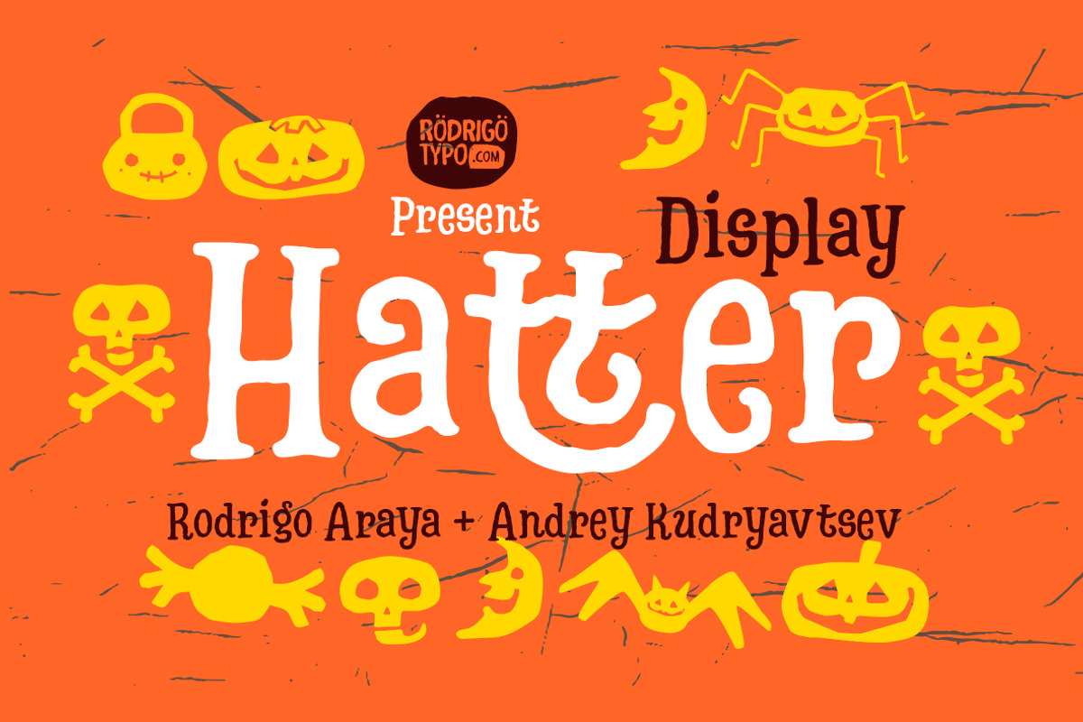 Hatter Display Font+Dingbats