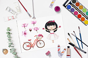 Pink Dreams of Sakura-watercolor set, a Texture Illustration by Satika (Thumbnail 12 of 12)