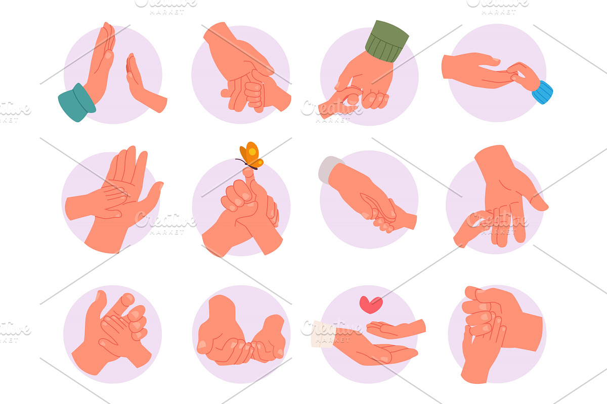 Big and little hands. Parents, a Person Illustration by Onyx