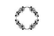Floral Wreath Circle SVG Bundle, an Illustration by Creativeshirt (Thumbnail 35 of 51)