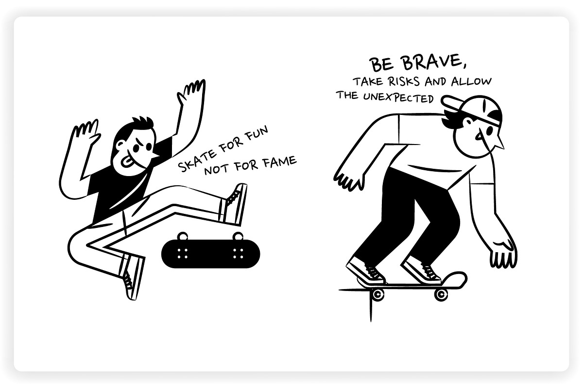 36 Skateboarding Elements x2 Styles, a Graphic by monkik (Photo 20 of 25)