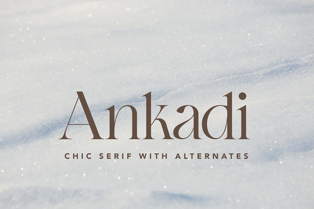 Ankadi Serif, a Serif Font by Creative Foundry (Photo 1 of 8)