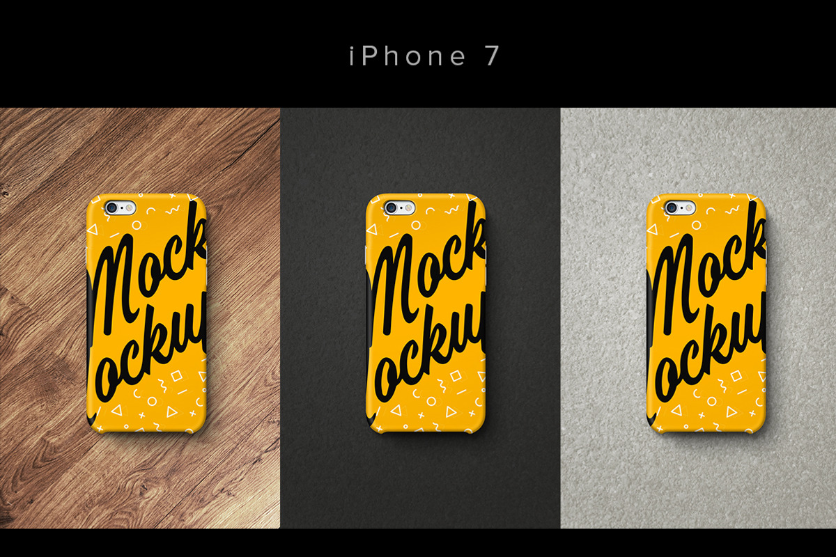 Cases iPhone 6, 7, 7plus, 8, X Set, a Product Mockup by shaman (Photo 5 of 6)