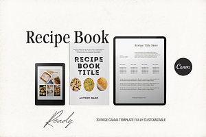 READY | Recipe Book Canva Template, a Templates & Theme by Hayes Edit Studio